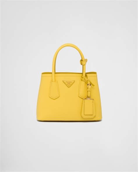 prada double saffiano medium yellow|Sunny Yellow Prada Galleria Saffiano leather medium .